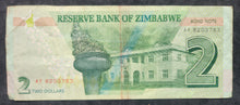 Load image into Gallery viewer, Zimbabwe Two Dollars Bond Note
