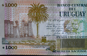 Uruguay 1,000 Pesos Banknote