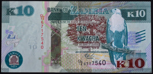 Zambia 10 Kwacha Banknote