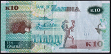 Load image into Gallery viewer, Zambia 10 Kwacha Banknote
