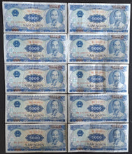 Load image into Gallery viewer, 10 x Vietnam 5000 Dong Banknotes
