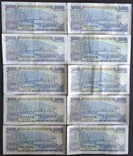 Load image into Gallery viewer, 10 x Vietnam 5000 Dong Banknotes
