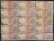 Load image into Gallery viewer, 15 x India Ten Rupees Banknotes
