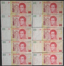 Load image into Gallery viewer, 10 x Argentina 20 Pesos Banknotes
