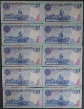 Load image into Gallery viewer, 10 x  Malaysia 1 Ringgit Banknote
