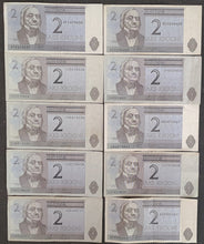 Load image into Gallery viewer, Estonia 2 Krooni x 10 Banknotes
