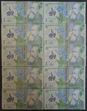 Load image into Gallery viewer, 10 x Romania 1 Lei Banknotes
