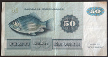 Load image into Gallery viewer, Denmark 50 Kroner Banknote (1972)
