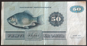 Denmark 50 Kroner Banknote (1972)