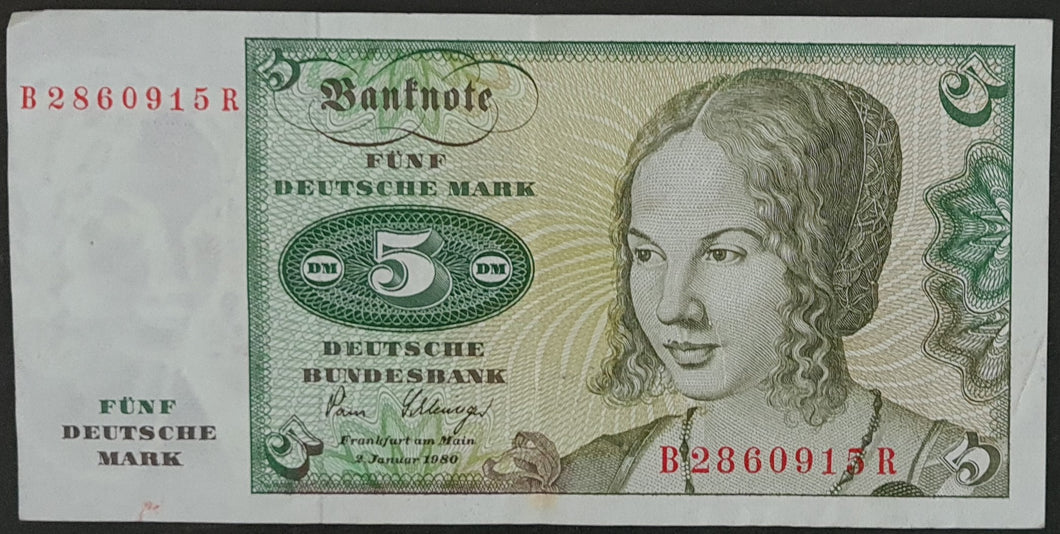 Germany 5 Deutschmark Banknote