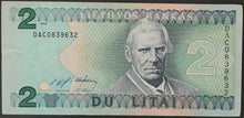 Load image into Gallery viewer, Lithuania 2 Litu Banknote
