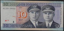 Load image into Gallery viewer, Lithuania 10 Litu Banknote
