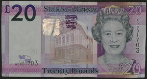 Jersey Twenty Pound Banknote