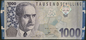 Austria 1000 Schillings Banknote