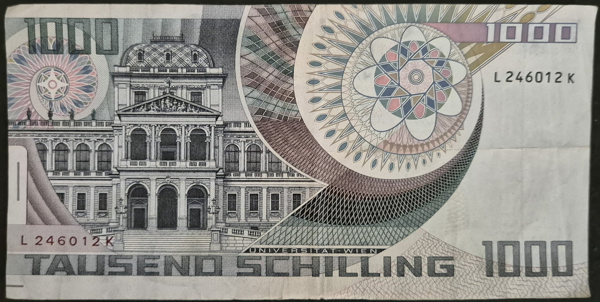 Austria 1000 Schillings Banknote – Coinpeeps