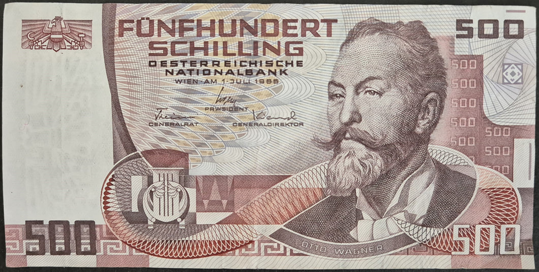 Austria 500 Schillings Banknote