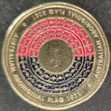 Load image into Gallery viewer, Aboriginal Flag 1971 Two Dollar Red Black Coin 2021
