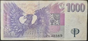 Czech Rep 1,000 Koruna Banknote