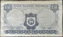 Load image into Gallery viewer, Malaysia 50 Ringgit Banknote 1976-1981
