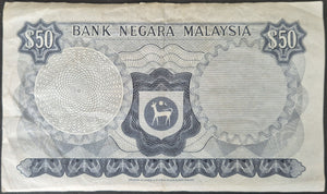 Malaysia 50 Ringgit Banknote 1976-1981