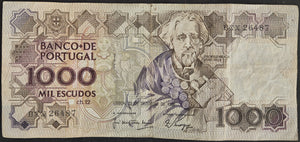 Portugal 1000 Escudos Banknote