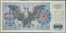 Load image into Gallery viewer, Germany 100 Deutsche Mark Banknote
