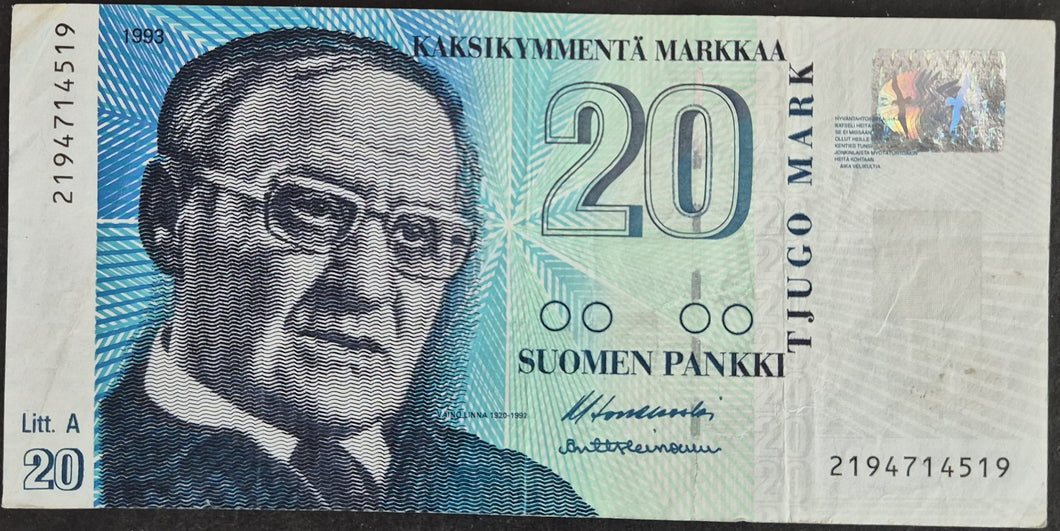 Finland 20 Markkaa Banknote