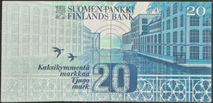 Finland 20 Markkaa Banknote