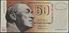 Load image into Gallery viewer, Finland 50 Markkaa Banknote
