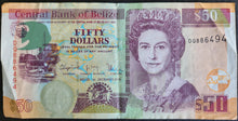 Load image into Gallery viewer, Belize 50 Dollars Banknote
