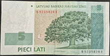 Load image into Gallery viewer, Latvia 5 Lati Banknote
