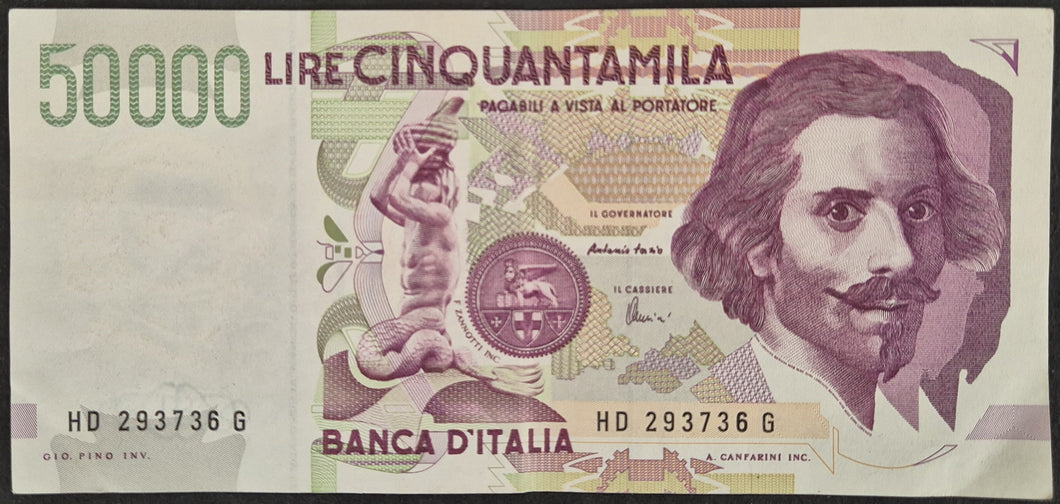 Italy 50 000 Lire Banknote