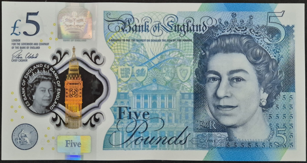 England 5 Pounds Banknote