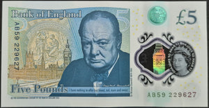 England 5 Pounds Banknote