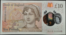 Load image into Gallery viewer, England 10 Pounds Banknote Polymer
