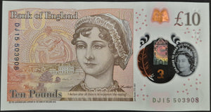 England 10 Pounds Banknote Polymer