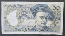 Load image into Gallery viewer, France 50 Francs Banknote 1979
