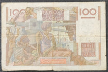 Load image into Gallery viewer, France 100 Francs Banknote 1953
