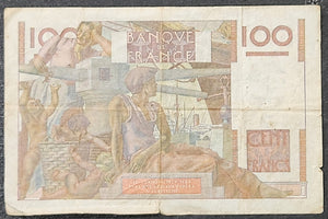 France 100 Francs Banknote 1953