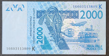 Load image into Gallery viewer, West African States 2000 Francs Banknote
