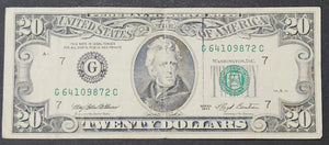 1993 United States 20 Dollar Banknote