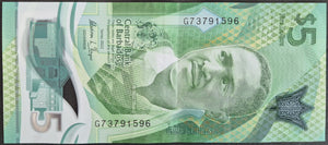 Barbados 5 Dollars Banknote Polymer