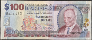 Barbados 100 Dollars Banknote