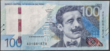 Load image into Gallery viewer, Peru 100 Nuevos Soles Banknote 2019
