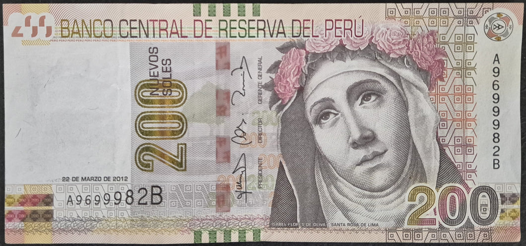 Peru 200 Nuevos Soles Banknote