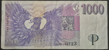 Load image into Gallery viewer, Czech Republic 1000 Korun Banknote
