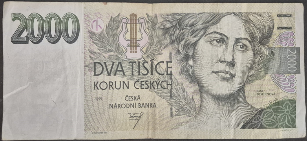 Czech Republic 2000 Korun Banknote