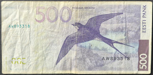 Estonia 500 Krooni Banknote