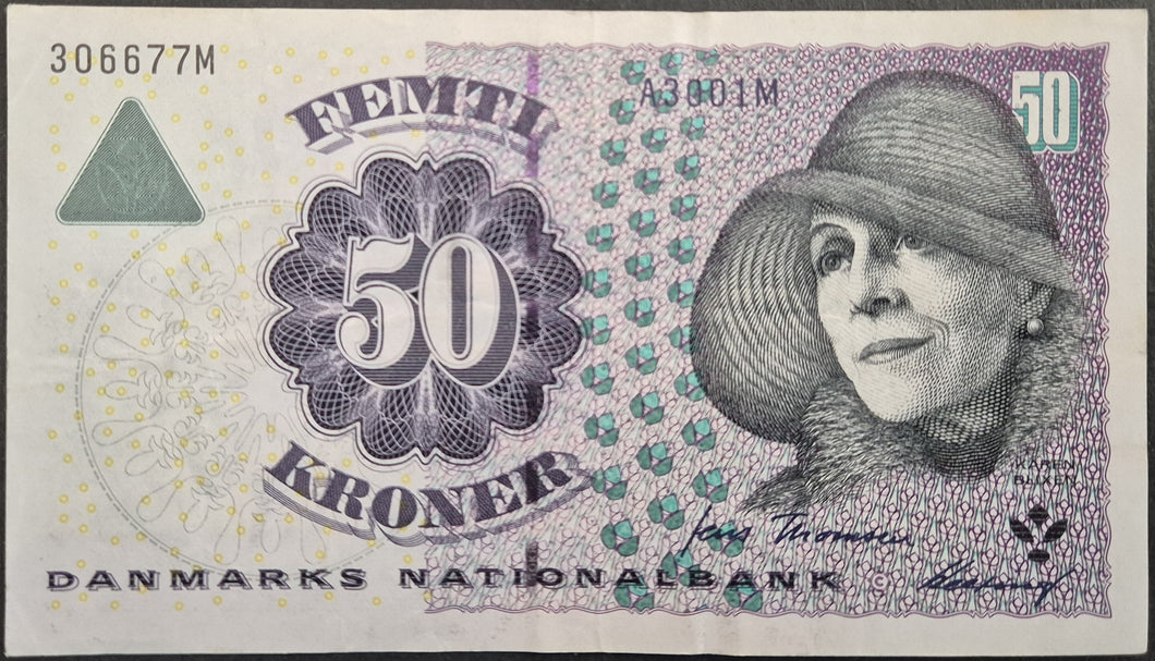 Denmark 50 Kroner Banknote