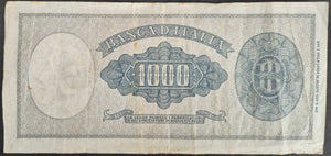 Italy 1000 Lire 1947 Circulated Banknote